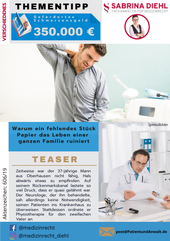 Armutszeugnis: Im Krankenhaus fiel niemandem das unübersehbare klaffende Wundgeschwür am Gesäß eines Mannes auf