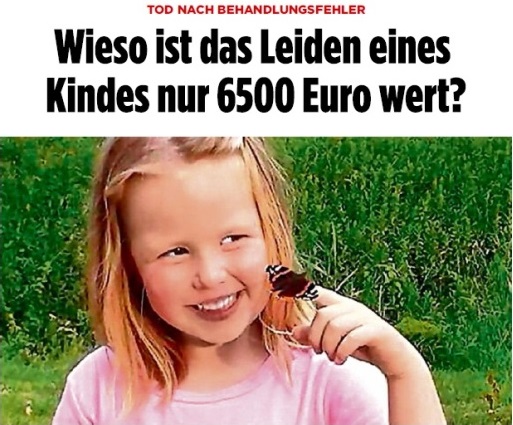 Bild am Sonntag vom 01.10.17 Tod nach Behandlungsfehler Fachanwltin fr Medizinrecht Sabrina Diehl Patientenanwltin Schadenersatz