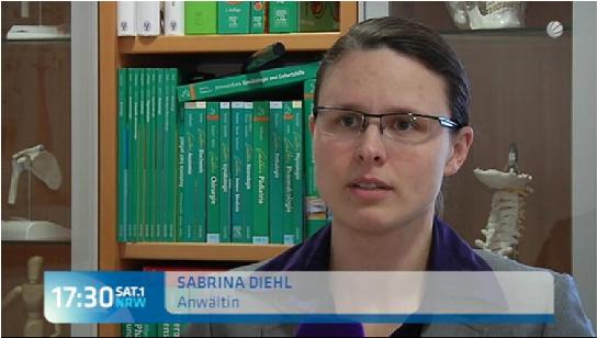 Sat 1 NRW vom 27.03.2015 Germanwings Absturz Datenschutz Krankenakte Schmerzensgeld Schadensersatz Psychologische Tests Sabrina Diehl 001