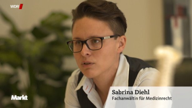 WDR Markt vom 06.09.2017 Behandlungsfehler im Krankenhaus Pflegefehler Schmerzensgeld Sabrina Diehl Herne